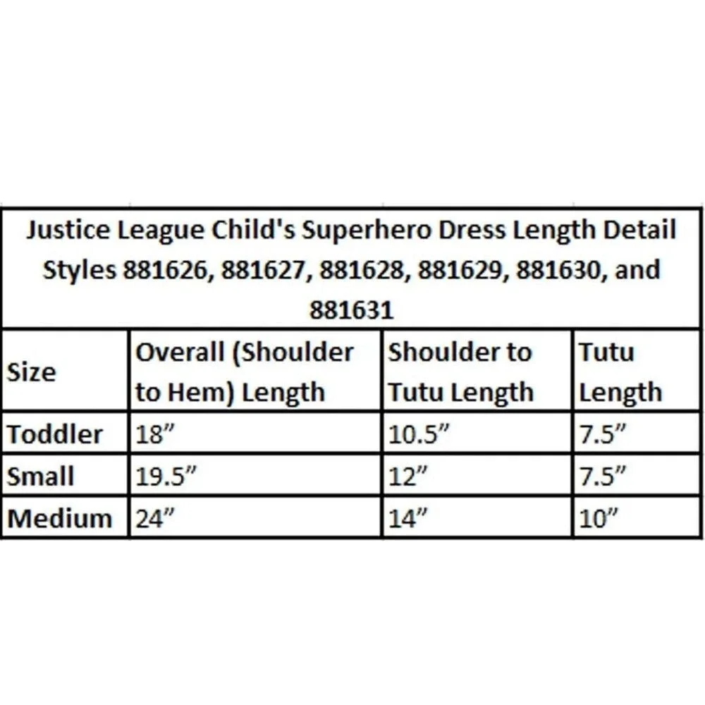 Rubie's Justice League Wonder Woman Costume Child's‎ Size Toddler NEW IN BAG